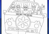 Scooby Doo Coloring Pages Mystery Machine Scoob Mystery Machine Coloring Page