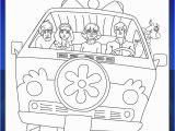 Scooby Doo Coloring Pages Mystery Machine Scoob Mystery Machine Coloring Page