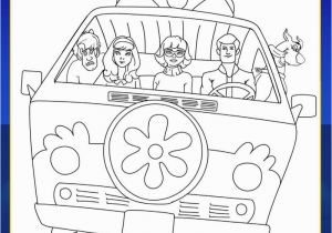 Scooby Doo Coloring Pages Mystery Machine Scoob Mystery Machine Coloring Page