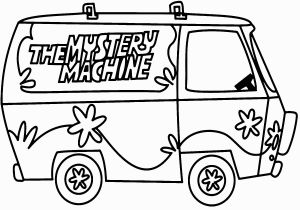 Scooby Doo Coloring Pages Mystery Machine Scooby Doo Coloring Pages Scooby Dooby Doo Print Color