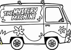 Scooby Doo Coloring Pages Mystery Machine the Scooby Doo Mystery Machine Car Side Coloring Page