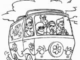 Scooby Doo Mystery Machine Coloring Pages Freds Driving Mystery Machine Scooby Doo 8c7d Coloring