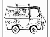 Scooby Doo Mystery Machine Coloring Pages Mystery Machine Coloring Page