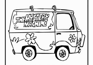 Scooby Doo Mystery Machine Coloring Pages Mystery Machine Coloring Page