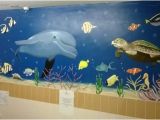 Sea Life Murals Photo Wall Mural Sealife Mural In Nursing Home Bathroom