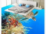 Sea Turtle Wall Mural Pvc Self Adhesive Customized 3d Floor Painting Wall Paper Sea Turtle Seaweed Coral Bathroom Bedroom 3d Waterproof Floor Painting Stickers Wallpaper Hd