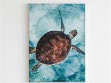 Sea Turtle Wall Mural Turtle Print Turtle Wall Art Ocean Print Oacen Wall Art