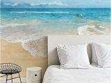 Sea Walls Murals for Oceans Watercolor Beach Wallpaper Epic Sea Wall Mural Blue by Dreamywall