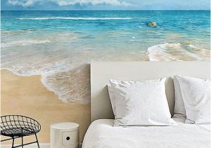 Sea Walls Murals for Oceans Watercolor Beach Wallpaper Epic Sea Wall Mural Blue by Dreamywall