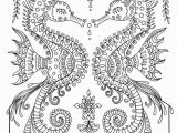 Seahorse Coloring Pages for Adults Printable Sea Horse Coloring Page Instant Download Adult