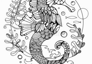 Seahorse Coloring Pages for Adults Sea Horse Coloring Book for Adults Vector Stock Vector Image