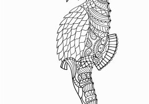 Seahorse Coloring Pages for Adults Seahorse Adult Coloring Page