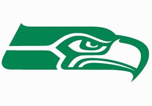 Seattle Seahawks Wall Mural T&t Decals Seattle Seahawks Vinyl Sticker Decal 8" X 3 2" Pastel orange