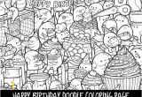 Selling Coloring Pages On Etsy Happy Birthday Doodle Coloring Page Printable Cute Kawaii