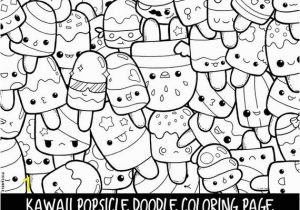 Selling Coloring Pages On Etsy Popsicle Doodle Coloring Page Printable Cute Kawaii Coloring