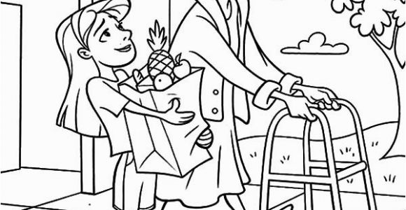 Serving Others Coloring Pages Helping People Drawing at Getdrawings