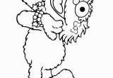 Sesame Street Coloring Pages Zoe Zoe Laying On Floor Coloring Page 670867