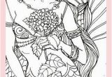 Sexy Mermaid Coloring Pages Y Adult Mermaid Coloring Page Fabric Block Crafts 8×10 Dm2