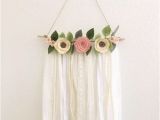 Shabby Chic Wall Murals Floral Wall Hanging Shabby Chic Wall Hanging Felt