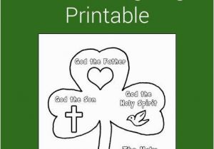 Shamrock Printable Coloring Page Holy Trinity Shamrock Coloring Page Printable