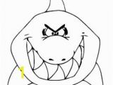 Shark Teeth Coloring Pages Shark tooth Coloring Pages