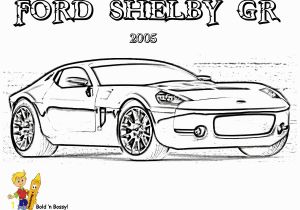 Shelby Mustang Coloring Pages Fierce Car Coloring ford Cars Free Mustangs T Bird