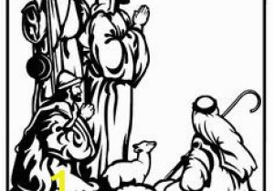 Shepherds and Angels Coloring Page 30 Best Nativity Coloring Pages Images