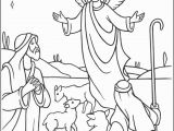 Shepherds and Angels Coloring Page Color Pages Jesus the Good Shepherd Coloring Pages