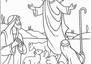 Shepherds and Angels Coloring Page Color Pages Jesus the Good Shepherd Coloring Pages