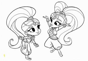 Shimmer and Shine Coloring Pages Online Shimmer Coloring Pages Coloring Home