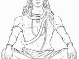Shiva Cartoon Coloring Pages to Print Lord Shiva Coloring Page
