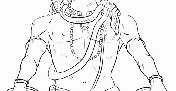 Shiva Cartoon Coloring Pages to Print Lord Shiva Coloring Page