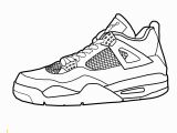 Shoe Coloring Pages Printable Air Jordan 4 Coloring Pages