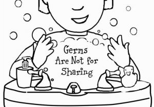 Sick Person Coloring Page Free Printable Coloring Page to Teach Kids About Hygiene Germs are