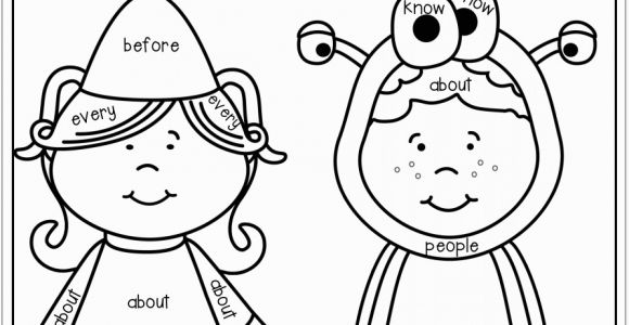 Sight Word Coloring Pages 1st Grade Color by Sight Word with 1st Grade Sight Words Children