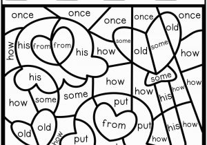 Sight Word Coloring Pages 1st Grade Free Color by Code Sight Words First Grade