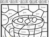 Sight Word Coloring Pages 1st Grade Winter Color by Code Sight Words First Grade by