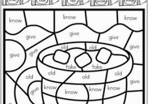 Sight Word Coloring Pages 1st Grade Winter Color by Code Sight Words First Grade by