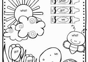 Sight Word Coloring Pages for Kindergarten Color by Sight Word Kindergarten Kindergarten