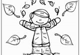 Sight Word Coloring Pages for Kindergarten Fall Math and Literacy Packet Kindergarten