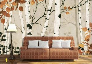Silver Birch Wall Mural White Birch Wallpaper 3d Wallpapers Kids Stickers Stereo Living Room