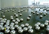 Silver orbs Wall Mural 10" Floating Silver Mirror Balls Spheres $39 Each Put In