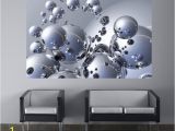 Silver orbs Wall Mural Trevor Scobie Silver orbs Fototapeta