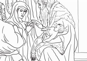 Simeon and Anna See Jesus Coloring Page Beautiful Simeon and Anna Meet Jesus Coloring Page