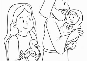 Simeon and Anna See Jesus Coloring Page Simeon and Anna – Jesus Presented In the Temple Trueway Kids