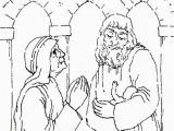 Simeon and Anna See Jesus Coloring Page Simeon and Anna Thank God