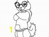 Simon the Chipmunk Coloring Pages Chipmunks