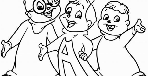 Simon the Chipmunk Coloring Pages How to Draw the Chipmunks Coloring Page