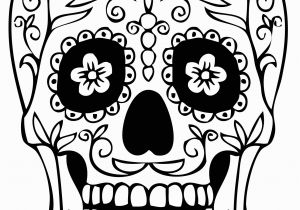 Simple Day Of the Dead Coloring Pages Dia De Los Muertos Day Of the Dead for Children Dia De