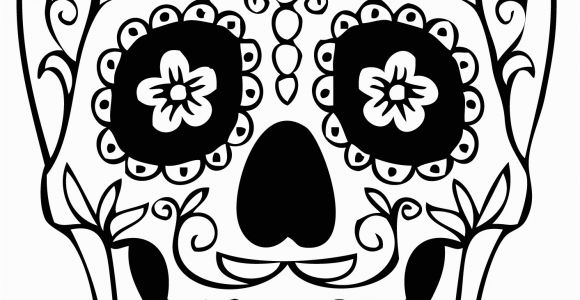 Simple Day Of the Dead Coloring Pages Dia De Los Muertos Day Of the Dead for Children Dia De